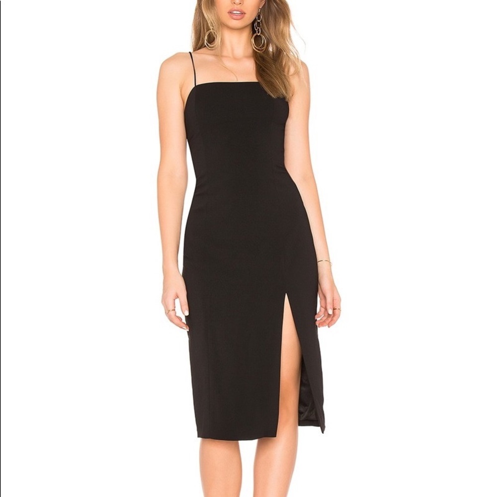 Jay Godfrey Skyler Midi Dress Black 6 NWT